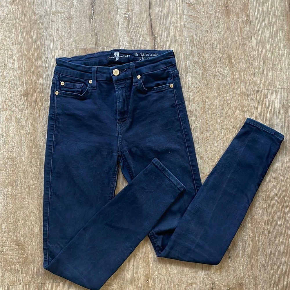 7 For All Mankind Midrise Ankle Skinny Jeans